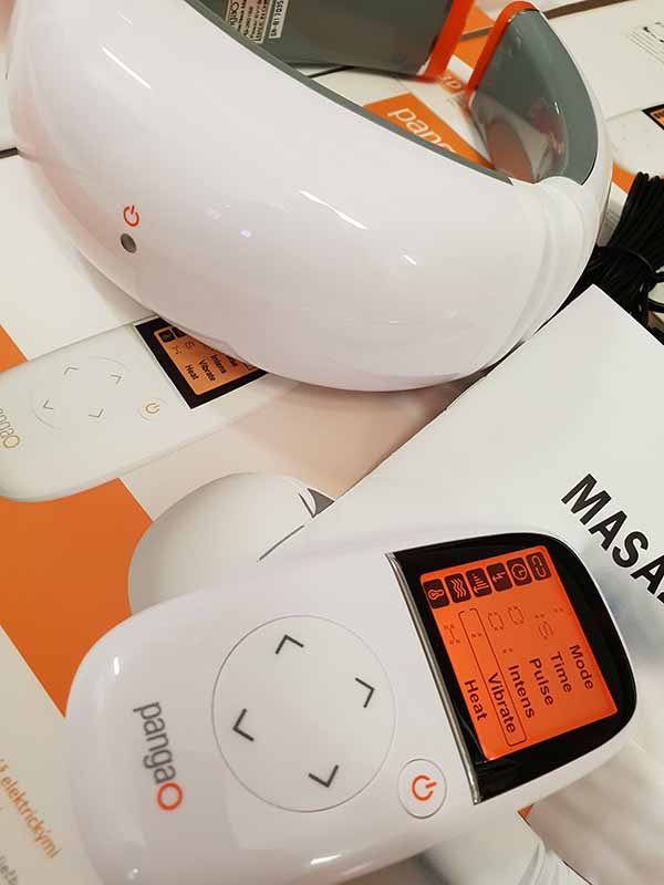PANGAO masážna magneto terapia na krk s infra a vibráciami
